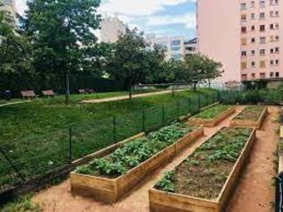 Un jardin partagé à l'angle des rues Condorcet/Cosmonautes