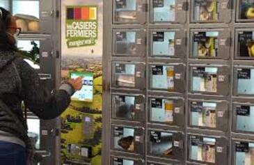 Distributeurs à casiers automatiques de produits locaux